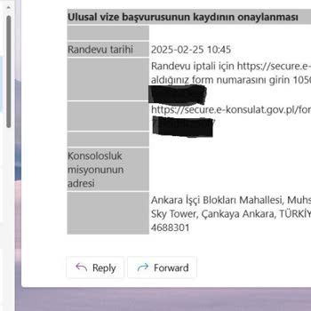 Konsolosluk Randevu Sistemi Hatası