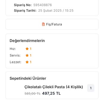 Doğum Günü Pastası Mağduriyeti: İade Bekleniyor