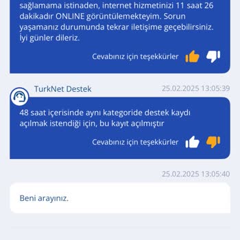 TurkNet İnternet Bağlantı Sorunları Ve Yetersiz Destek
