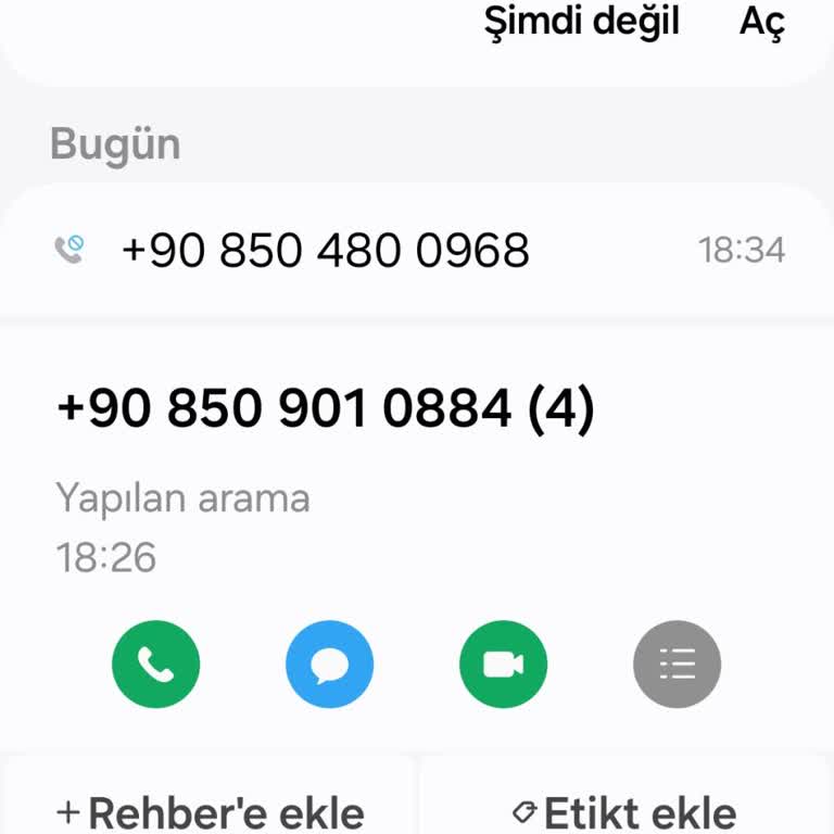 08509010884'ten Gelen Şüpheli Arama