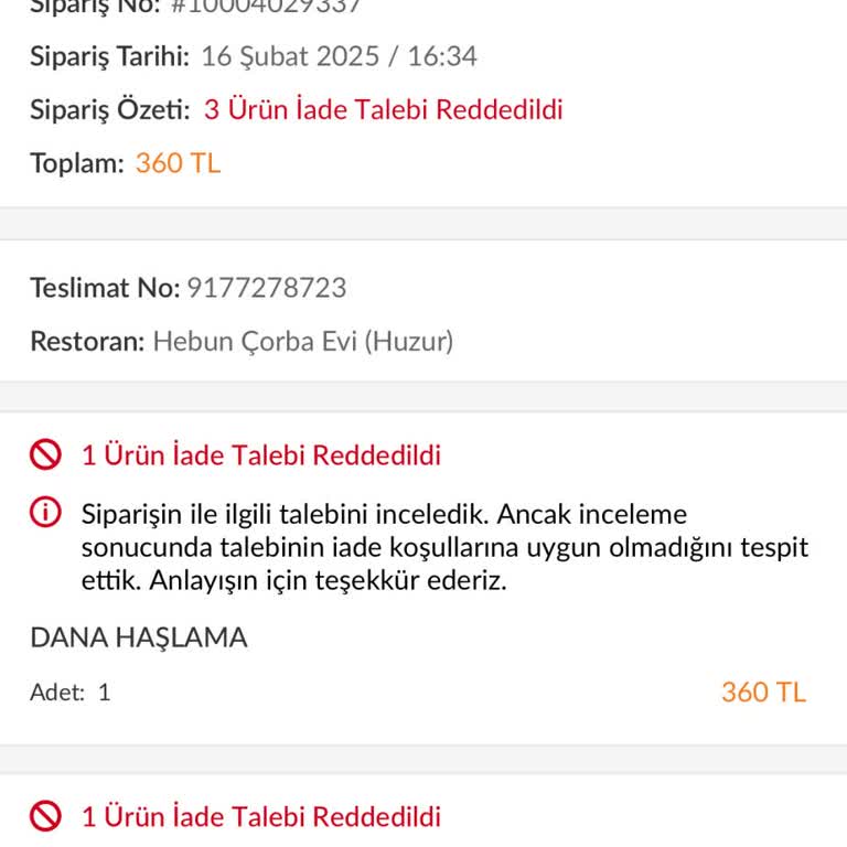 Yanlış Sipariş Ve İade Sorunu: Trendyol GO'da Çözüm Bulunamıyor