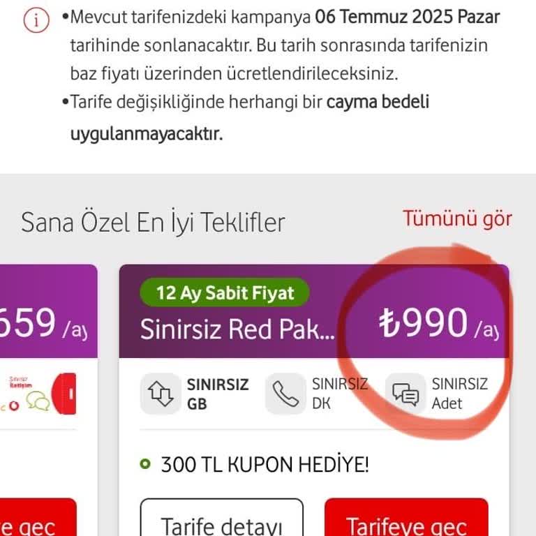 20 Yıllık Sadakatime Rağmen Vodafone'un Haksız Fiyat Politikası