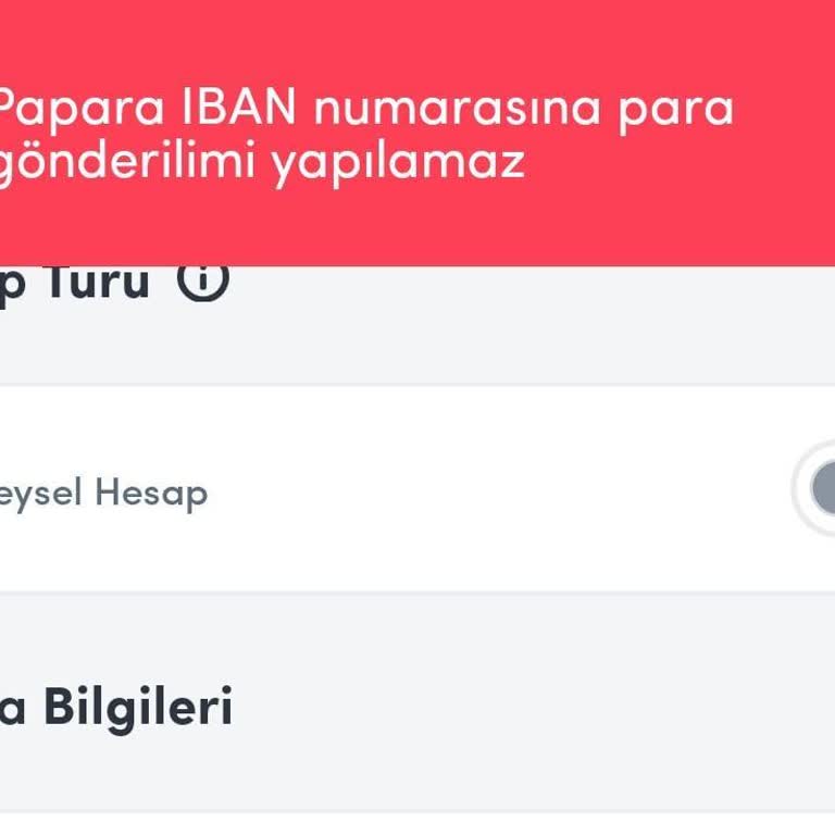 Papara IBAN Sorunu Ve Ücret İadesi Talebi