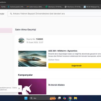 Satın Alınan Derslere Erişim Sorunu