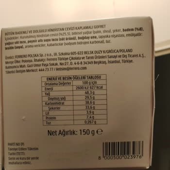 Raffaello Çikolatada Şok Edici Yabancı Madde Sorunu