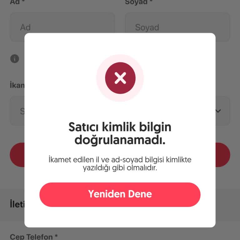 Letgo'da Satıcı Doğrulama Sorunu