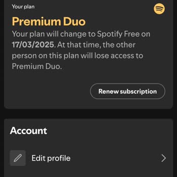 Yanlışlıkla Alınan Spotify Duo Premium Aboneliği