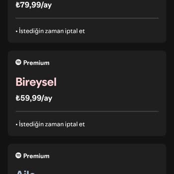 Yanlışlıkla Alınan Spotify Duo Premium Aboneliği