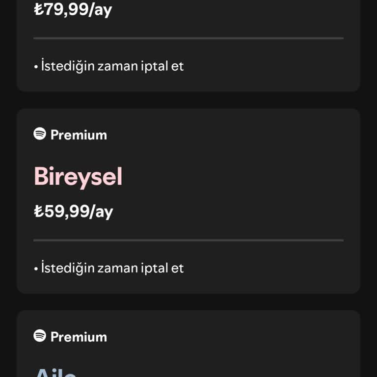Yanlışlıkla Alınan Spotify Duo Premium Aboneliği