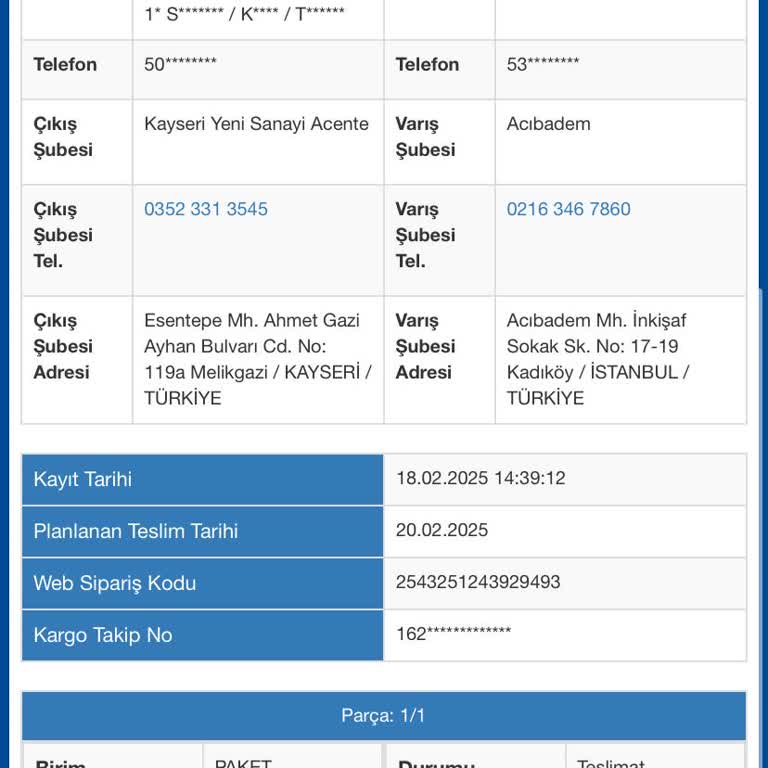 Sürat Kargo'da Kayıp Ürün Ve İletişim Sorunu