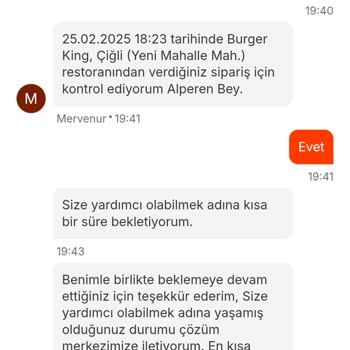 Migros Yemek Siparişlerinde Eksik Ürün Ve Yetersiz Destek
