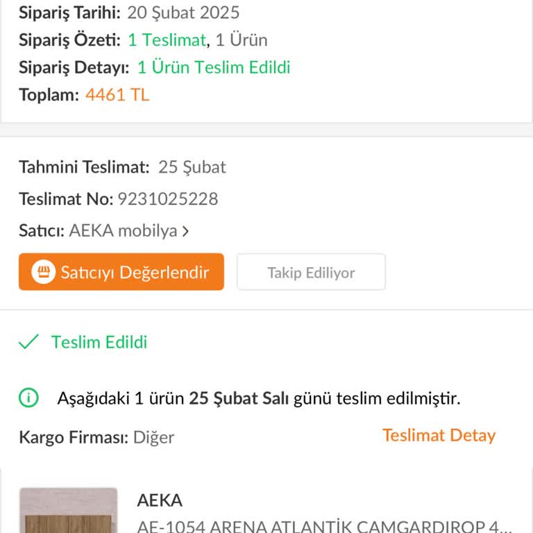 Aeka Mobilya Hayal Kırıklığı Yaratan Gardırop Deneyimi