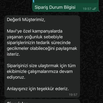 Mavi Firmasında Online Sipariş Mağduriyeti