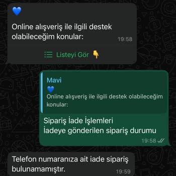 Mavi Firmasında Online Sipariş Mağduriyeti