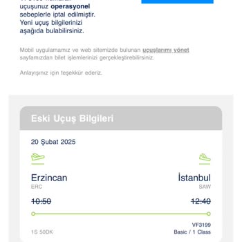 Uçuş İptali Sonrası Mağduriyet Ve Müşteri Hizmetleri Sorunu
