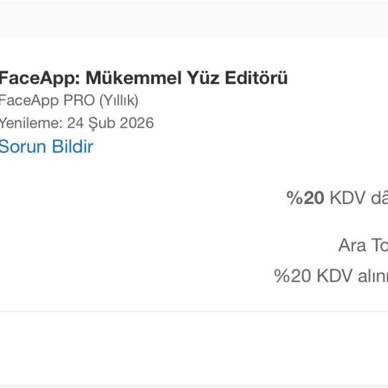 Faceapp Ücretsiz Deneme Sonrası Sürpriz Ücretlendirme