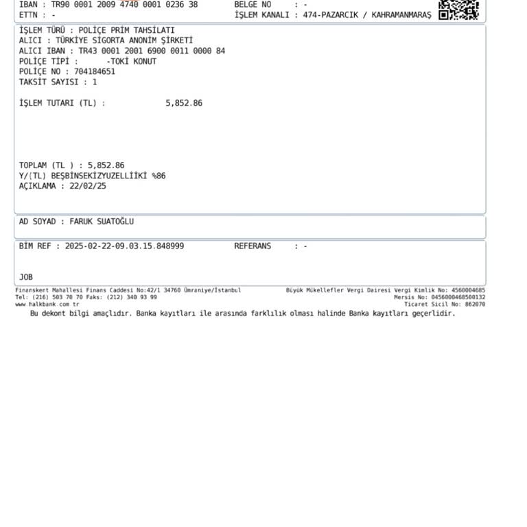 Bilgim Dışında Yapılan Sigorta Ve Hesap Kesintisi