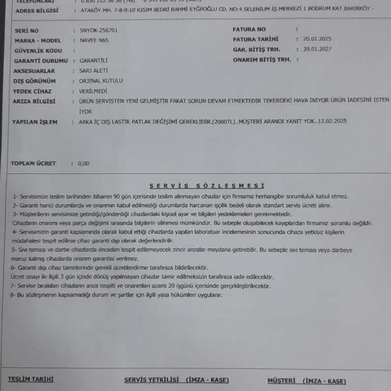 Arızalı Scooter Ve Yetersiz Müşteri Hizmeti Sorunu