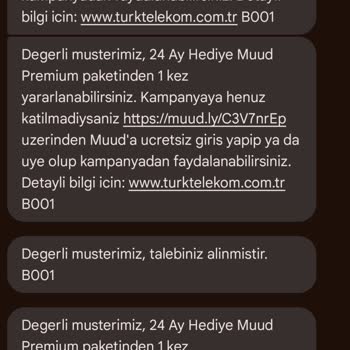 Türk Telekom'un Muud Premium Üyeliği Sorunu