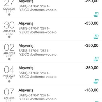 Betterme Hesabımdan İzinsiz Para Çekildi, Acil İade İstiyorum!