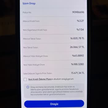 Kredi Sigortası İptalinde Faiz Oranı Sorunu