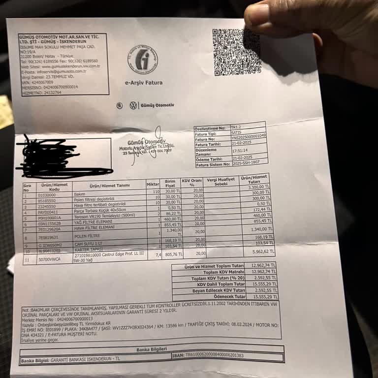 Volkswagen Bakımında Fiyat Farkı Ve Kötü Hizmet