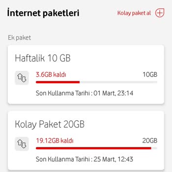 İnternet Paketi Kullanım Önceliği Sorunu