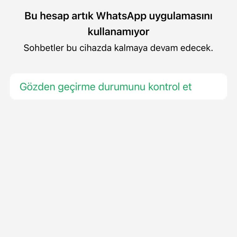 WhatsApp Hesabım Sebepsiz Yere Kapandı: Öğrencilerle İletişim Kesildi
