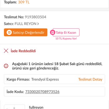 Trendyol'dan Gelen Yanıltıcı LED Ampul İade Süreci Sorunu