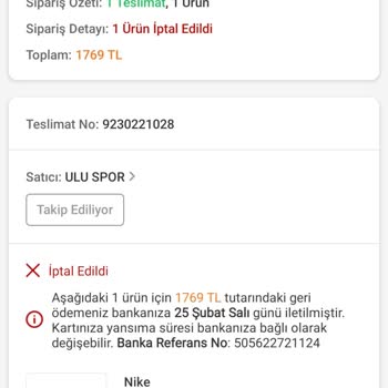 Trendyol'da Nike Ayakkabı Alışverişi Hayal Kırıklığı