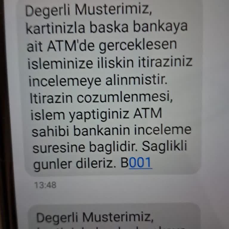 ATM'de Kalan Paramın İadesi İçin Bekleyiş