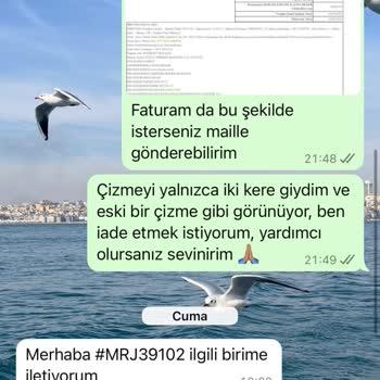 Hakiki Deri Çizme Hayal Kırıklığı