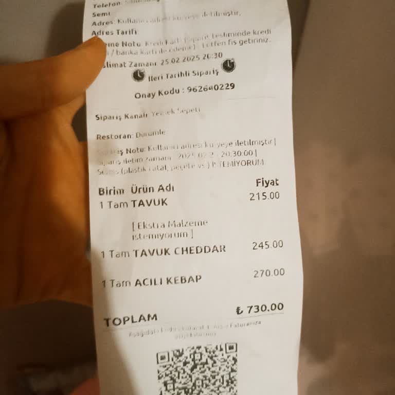 Eksik Sipariş Ve Yetersiz Telafi