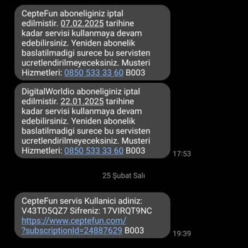 İzinsiz Dijital Servis Üyelikleri