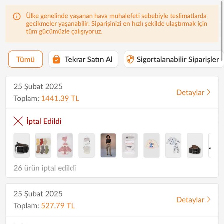 DeFacto Sipariş İptali Ve Açıklama Eksikliği