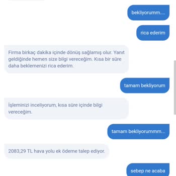 Bilet Tarihi Değişiminde Yüksek Ücret Talebi