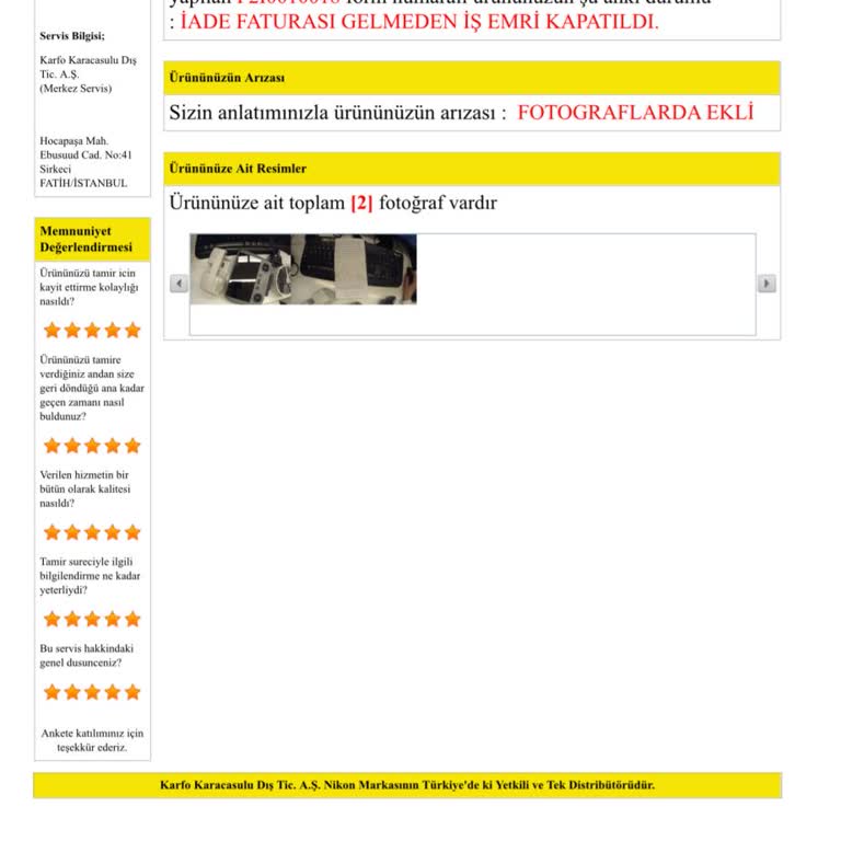 Drone Arızası Ve Ürün Tedarik Sorunu