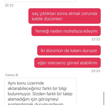 Yemek Sepeti'nde Saç Çıkması Ve Eksik İade Sorunu