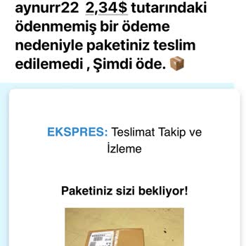 Yanıltıcı Kargo Mailleriyle Karşılaştım