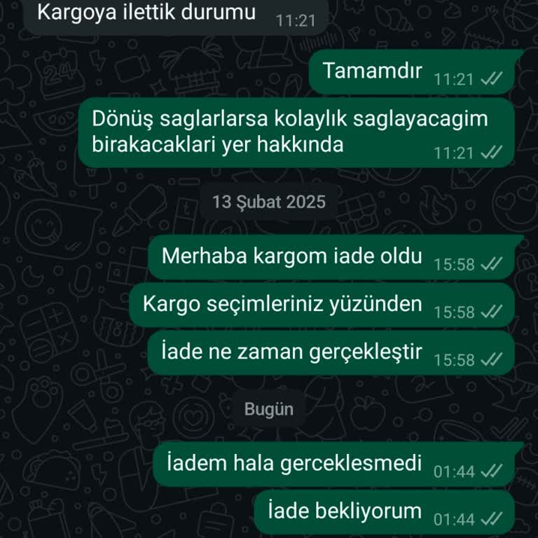 Yanlış Adrese Teslim Edilen Kargomun İadesi Yapılmıyor