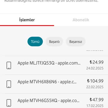 Vodafone'dan Yanlış Apple Ödemesi Ve Yetersiz Müşteri Hizmeti