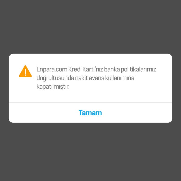 Nakit Avans Kullanımına Erişim Sorunu