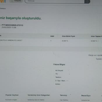 Yanlış Sipariş Ve İkinci Ödeme Talebi Sorunu