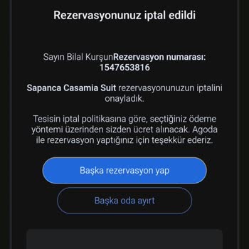 Agoda Rezervasyonunda İptal Ve İade Sorunu