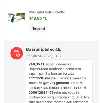 Hepsiburada'da İptal Edilen Sipariş Ve Zamlı Ürün