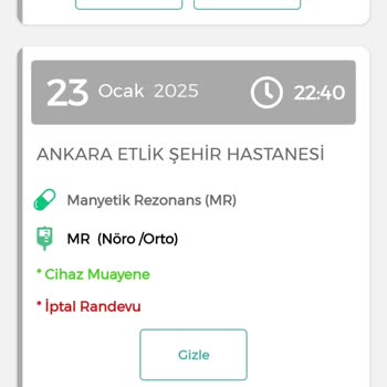 MR Randevuları Sürekli İptal Ediliyor
