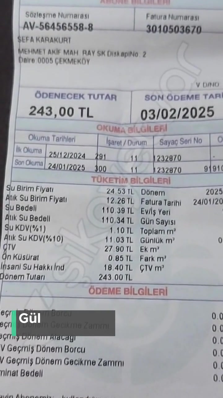 İstanbul Büyükşehir Belediyesi Su Faturası Yüksek Geldi videonun kapak resmi