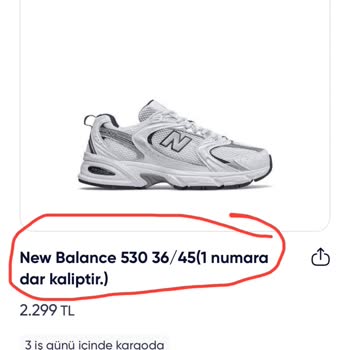 Sneakstar'dan Yanlış Beden Ayakkabı Ve Yetersiz Müşteri Hizmeti