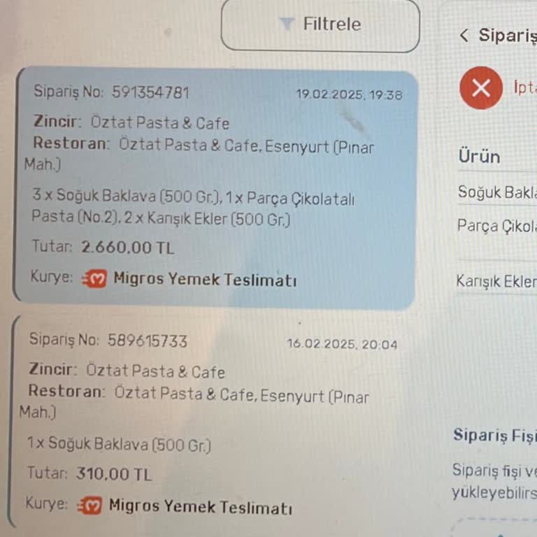 Migros Yemek Siparişinde Kayıp Ve İlgisizlik