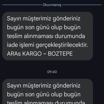 Aras Kargo'nun Teslimat Sorunları Ve Yetersiz Bilgilendirme